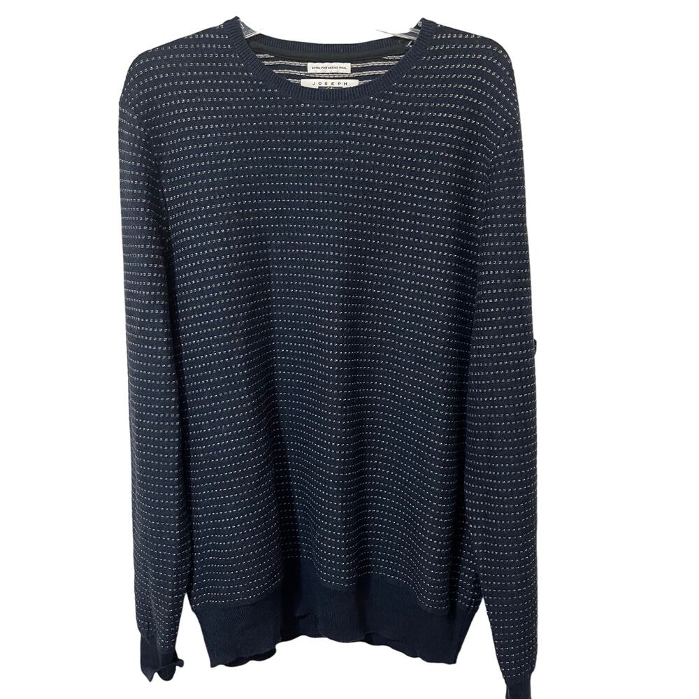 Joseph Abboud Extra Fine Merino Wool Men’s Sweater Sz XL‎ Navy Blue